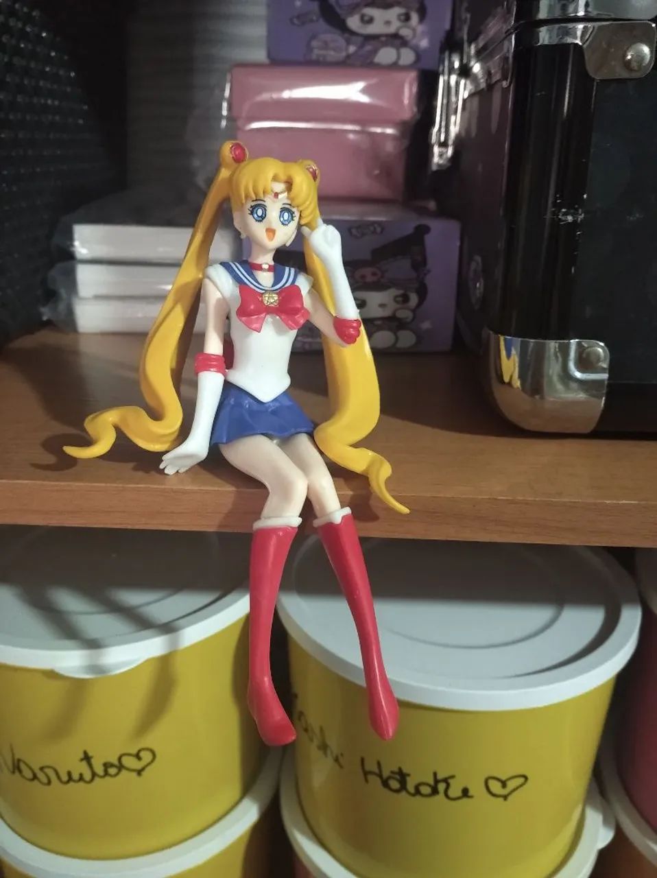 Boneca estatueta Anime Sailor moon modelo sentada  - Foto 5