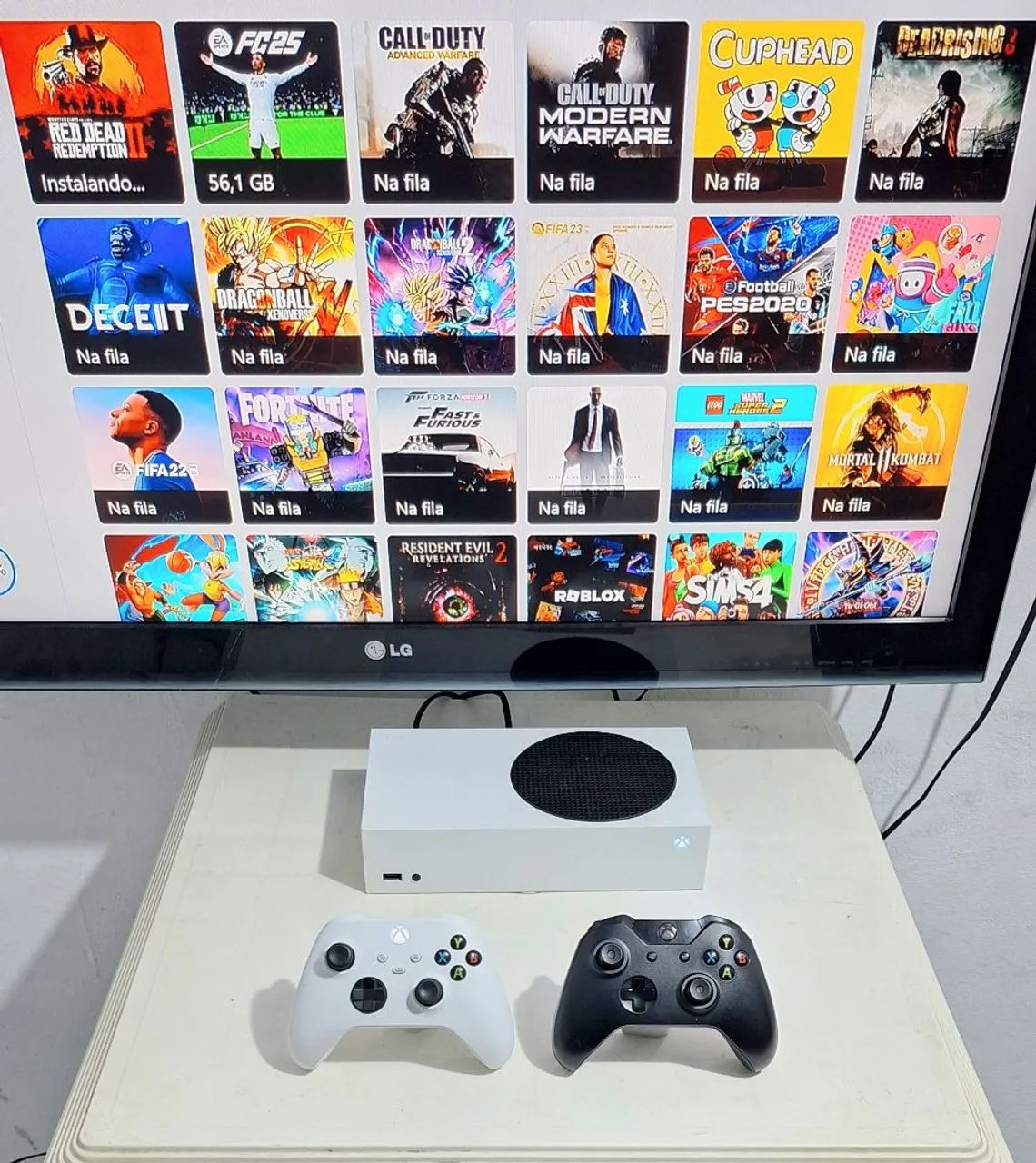 Xbox Series S + 2 Controles + Jogos , Aceito Cartão 