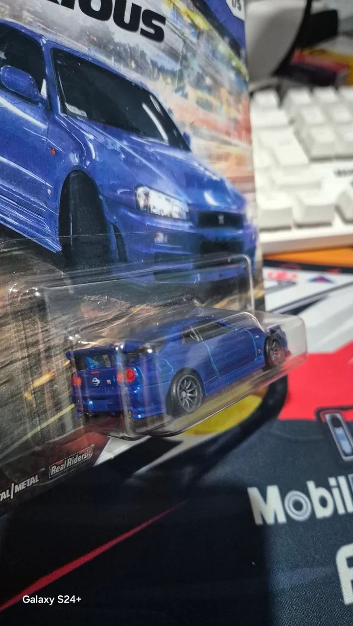 Hot Wheels Premium Skyline R34 V&F F&F - Foto 3
