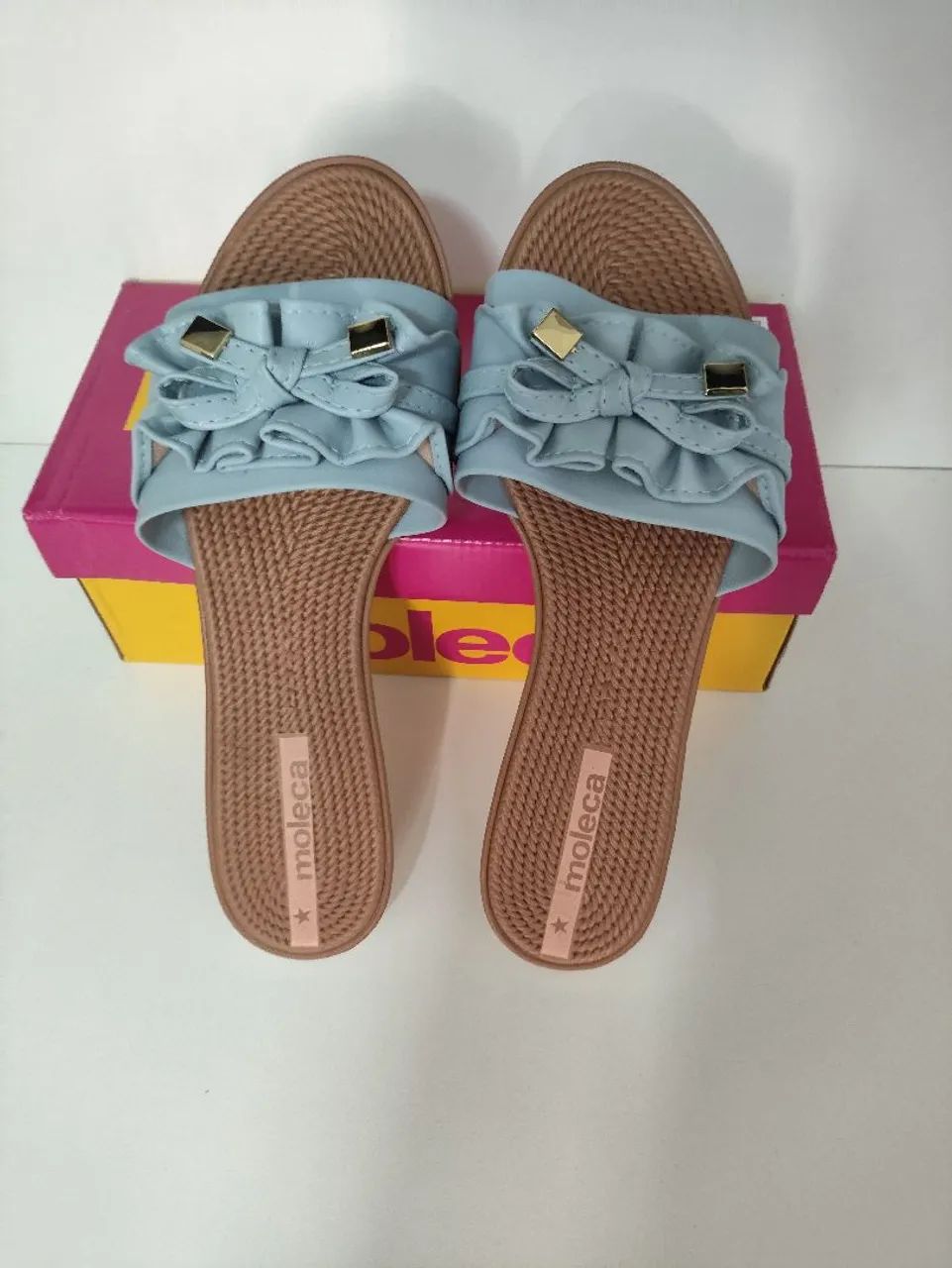 Chinelo Rasteira Feminina Slide Laço