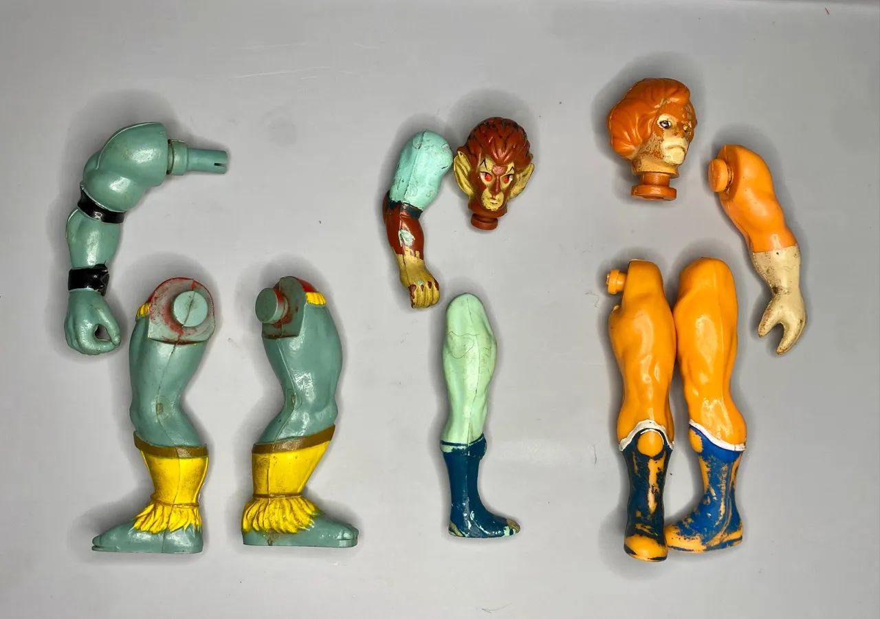 Lote de peças para bonecos ThunderCats - Glasslite / LJN