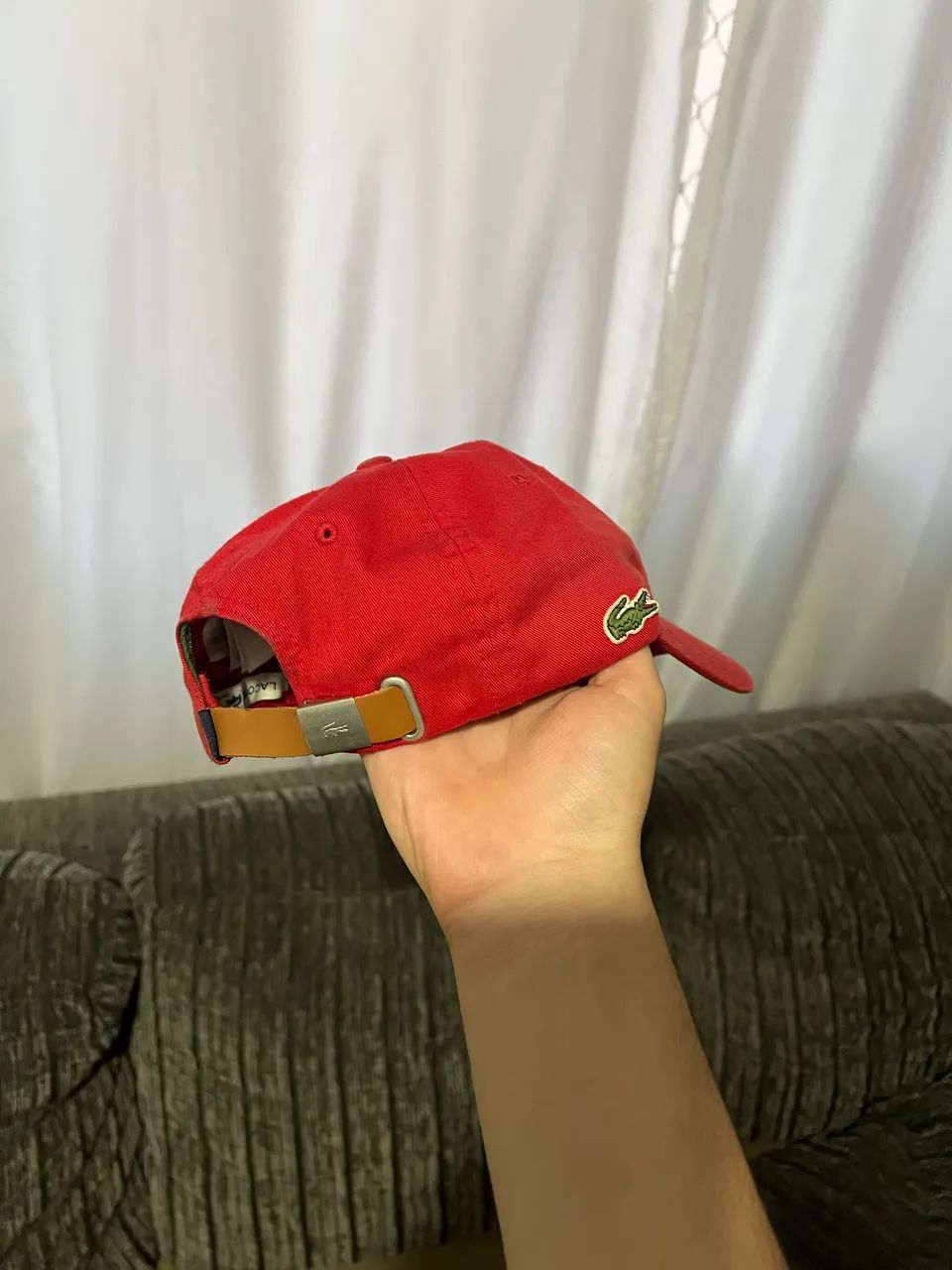 Boné Lacoste Gabardine (Vermelho) ORIGINAL - Foto 2