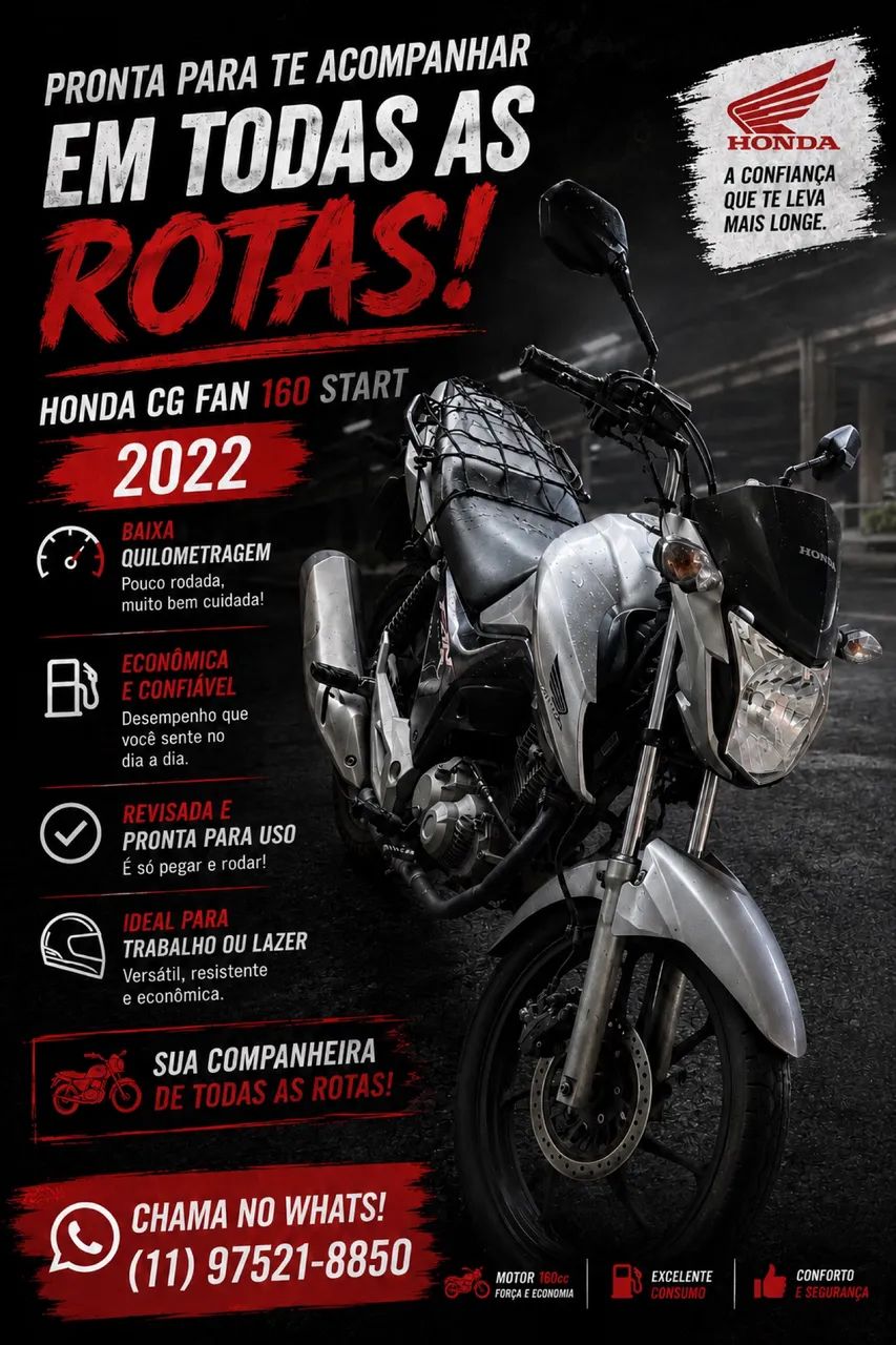 Honda fan160 start