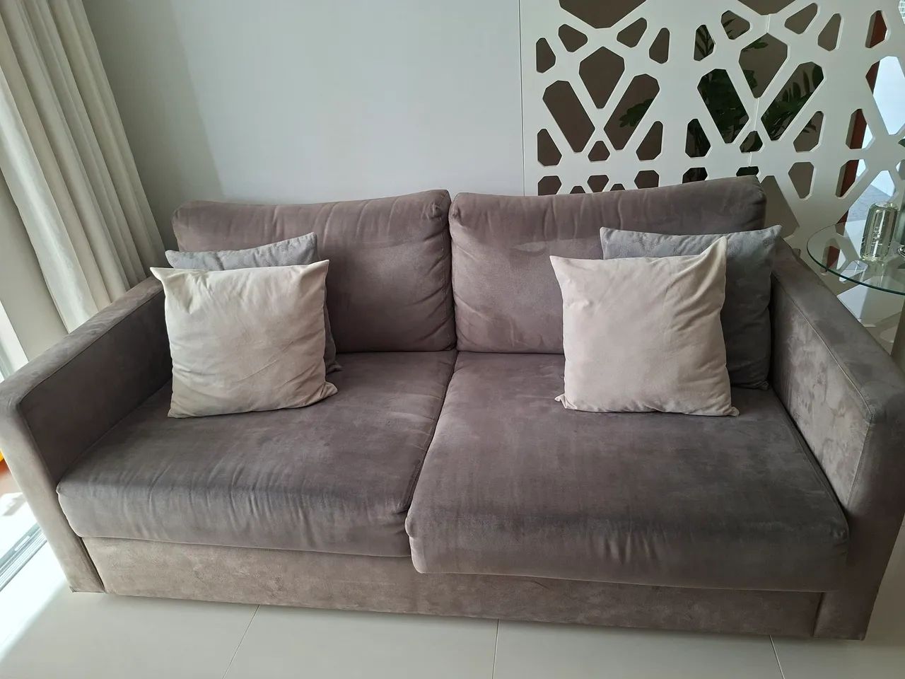 Sofá 2 lugares Suede 1.86m - Foto 3