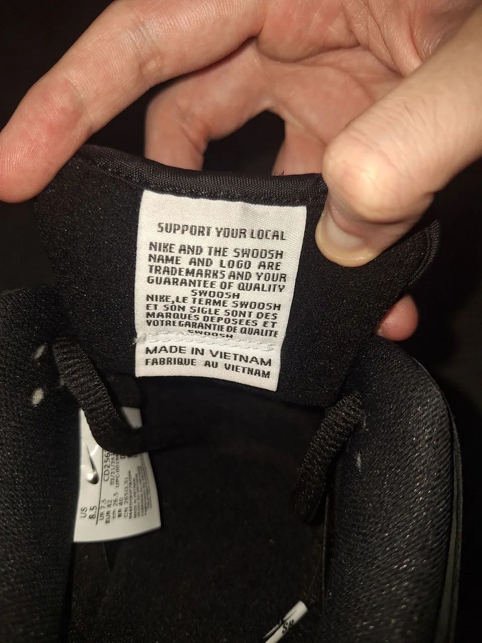 Nike SB Dunk Low Pro ISO Black Gum Preto Original  - Foto 3
