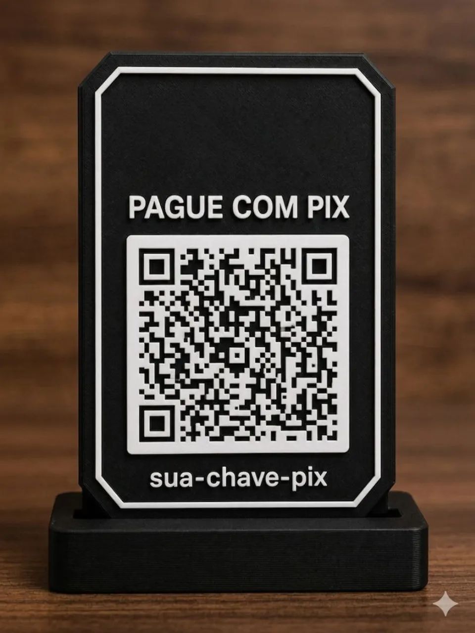 Placa Pix para Balcão Personalizada - Foto 2