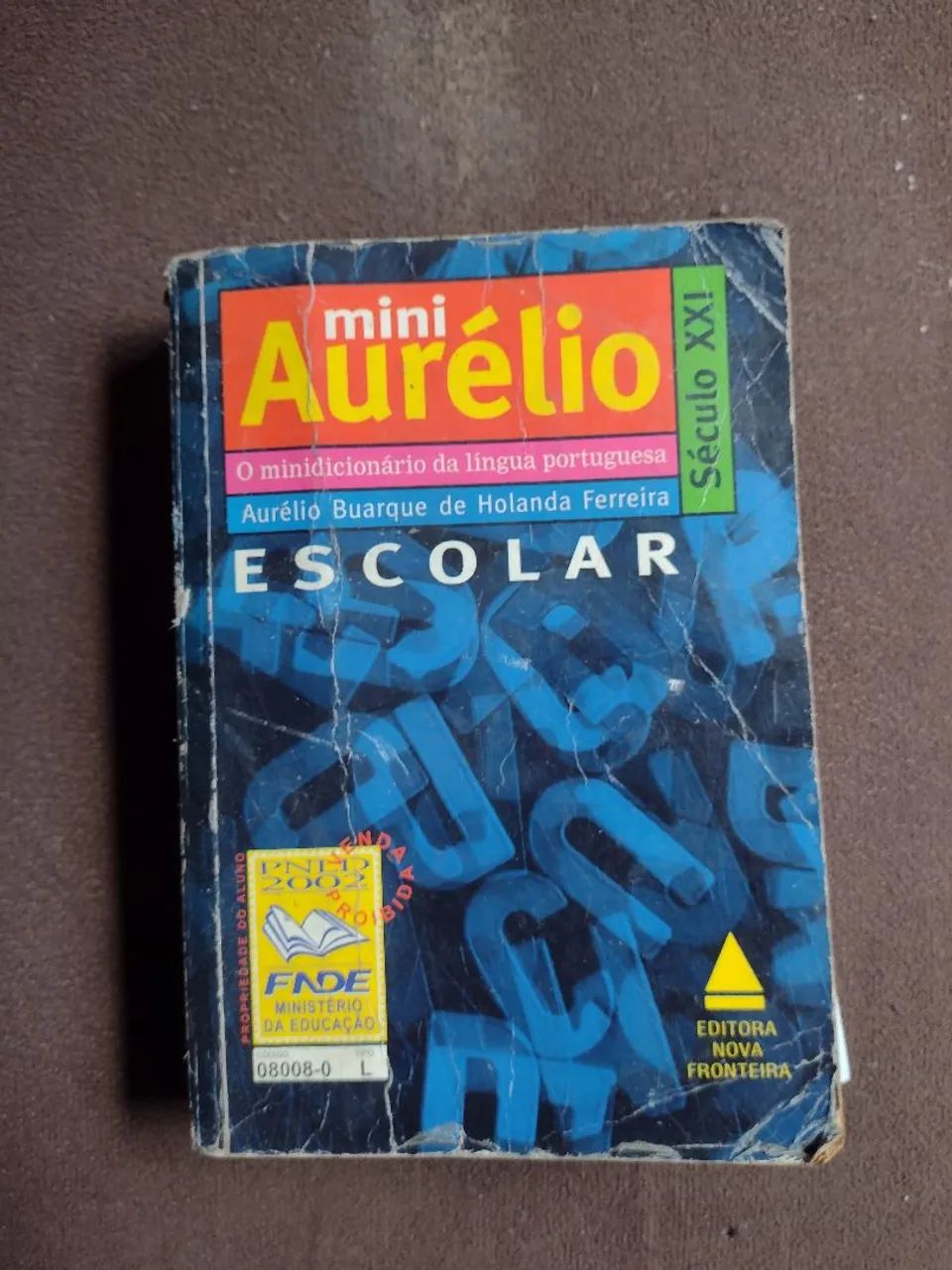 Livro mini Aurélio escola 