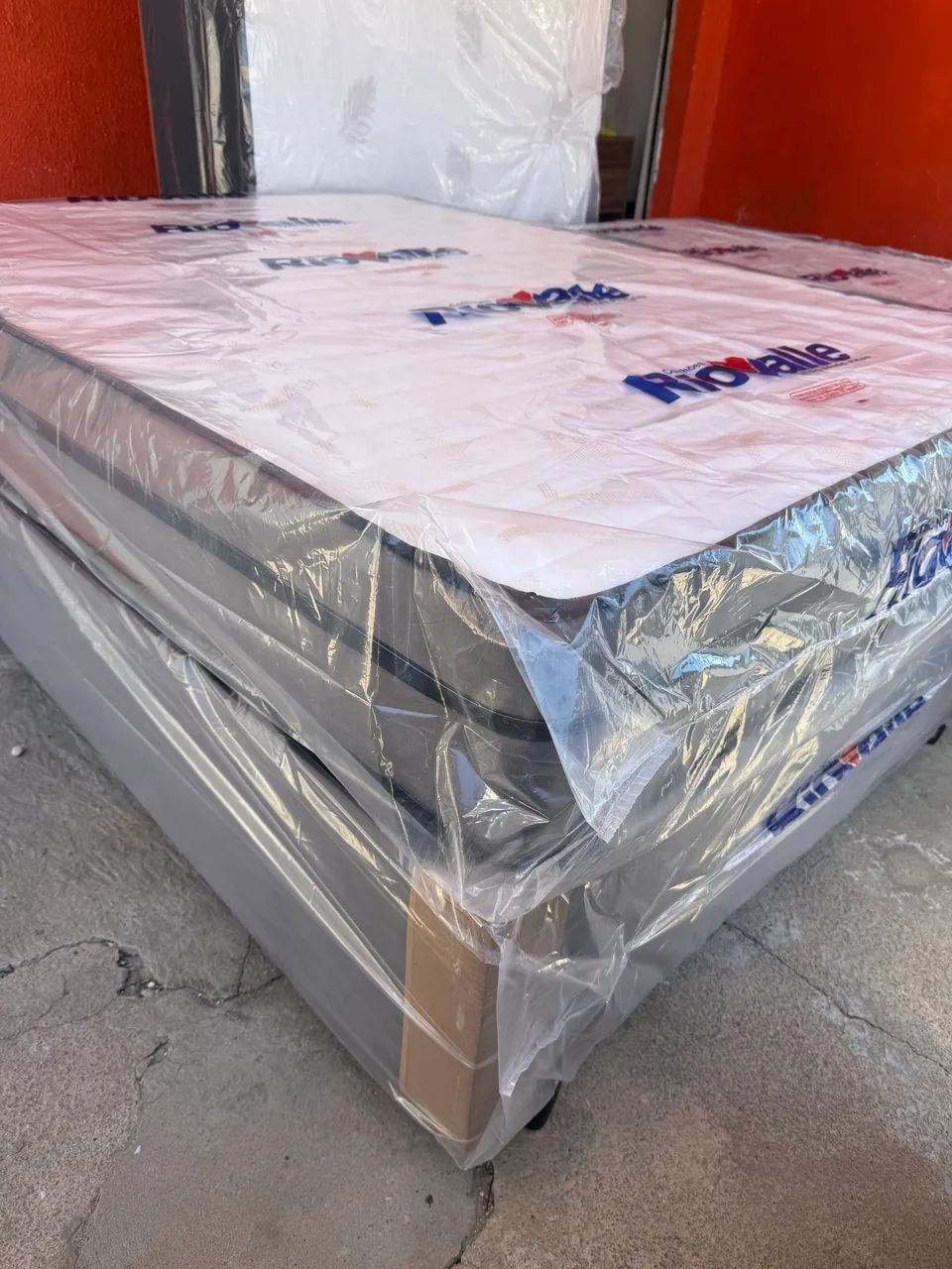 CAMA DE CASAL BASE COM COLCHÃO KIT COMPLETO - Foto 3