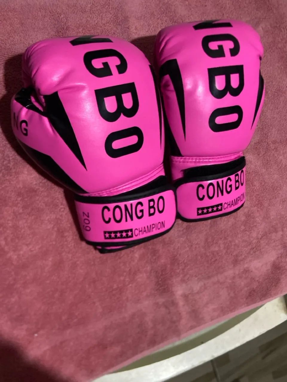Luva de muay thai 6oz rosa - Foto 2