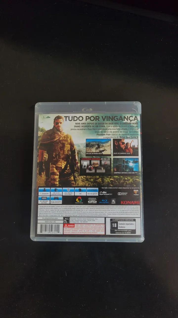 Jogo Ps3 Metal Gear Solid 5 - Foto 3