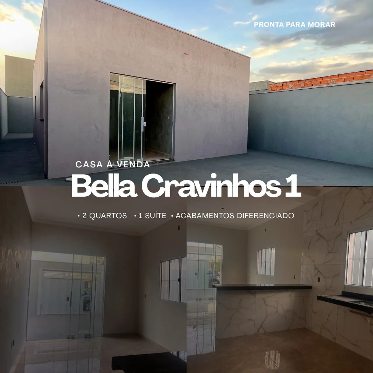 Casa com suíte, pronta para morar!