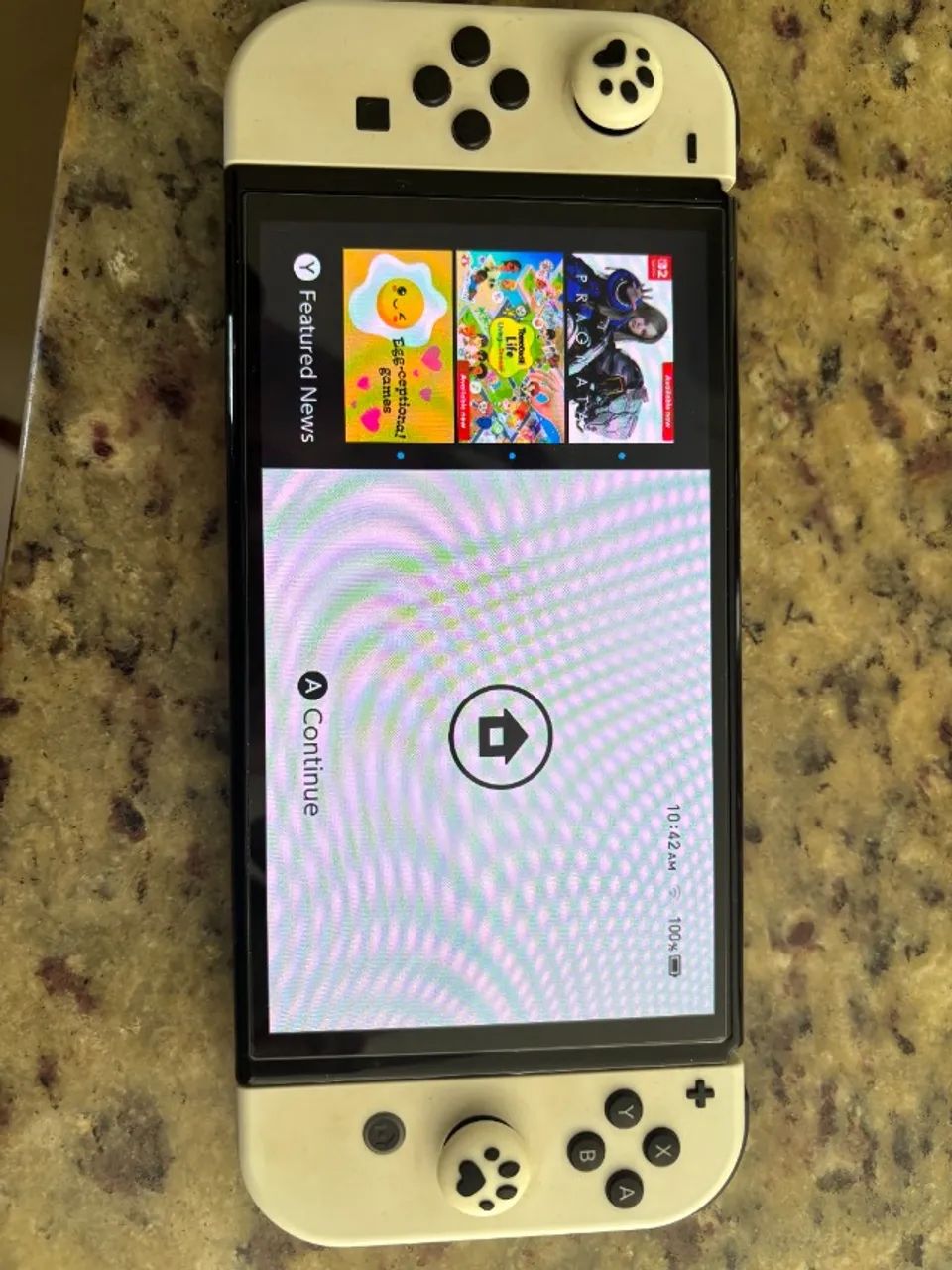 Nintendo Switch Oled Branco 64 Gb Hdmi con Controles - Foto 4