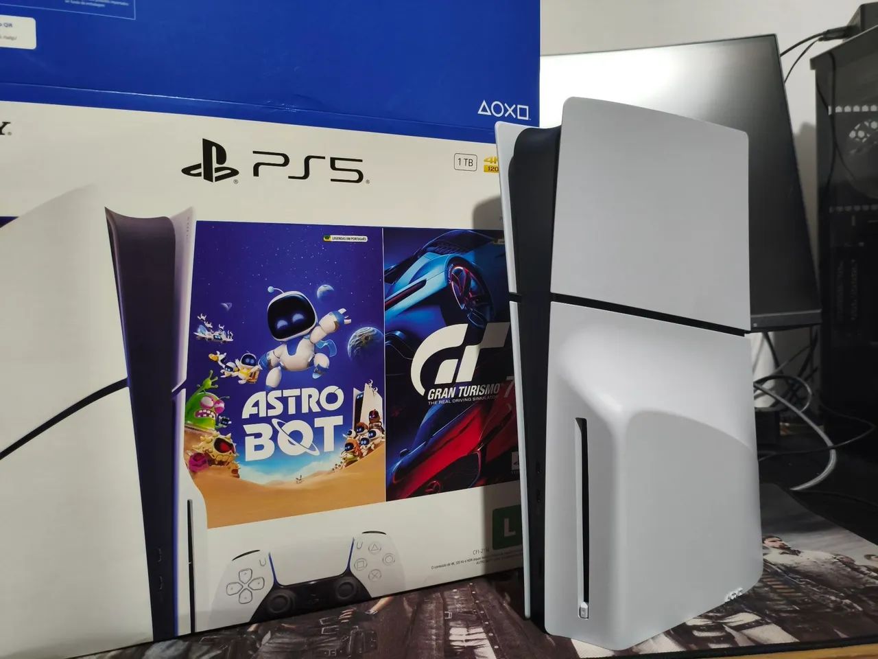 PS5 SLIM 2 MES USO VENDO TROCO 