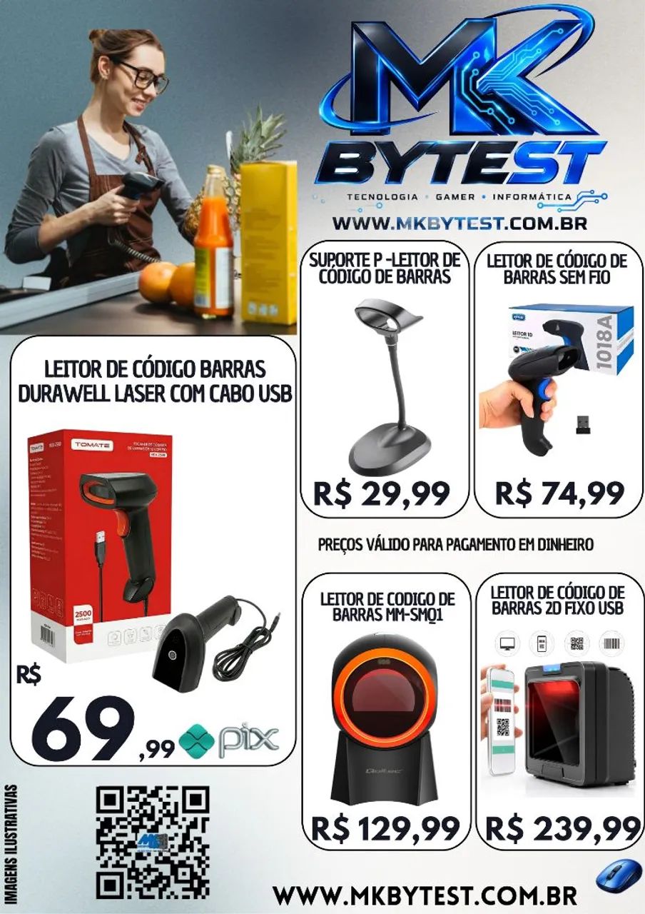 Leitor de código de barras 