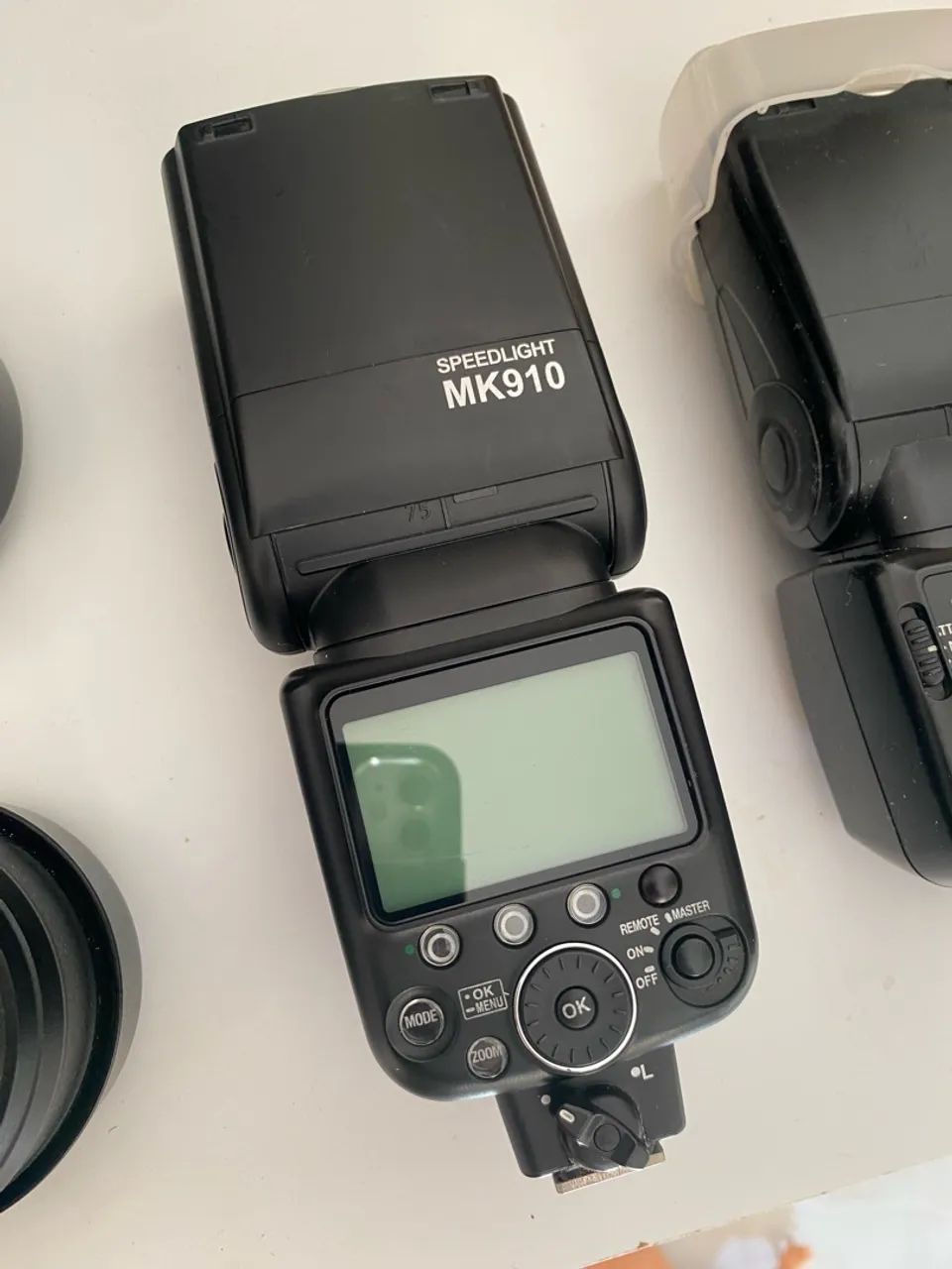 Equipamento Nikon - Lente, 2 Flash Sb700, 1 flash MK910, Rádio 622