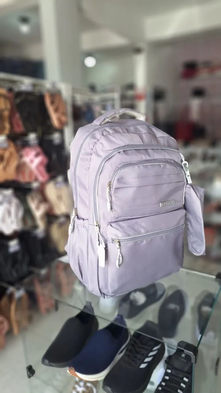 Mochilas cinzas - Foto 3