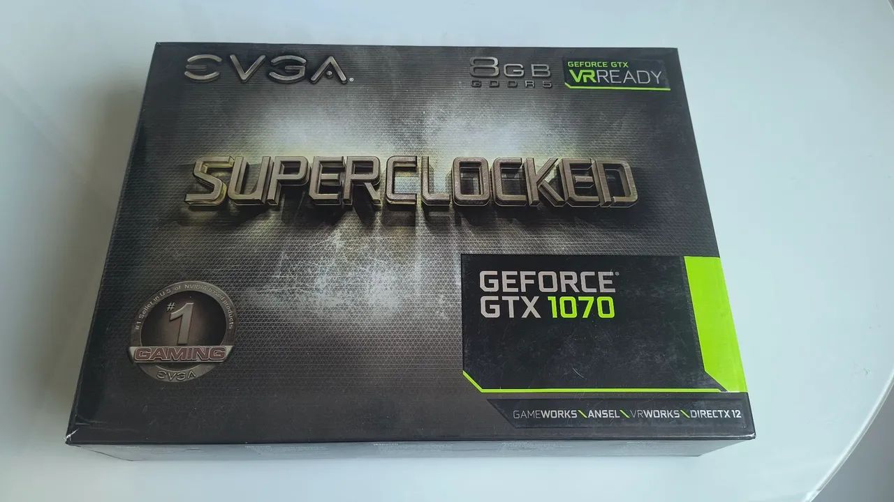 GTX 1070 OC EVGA - GPU Placa de Vídeo  - Foto 2