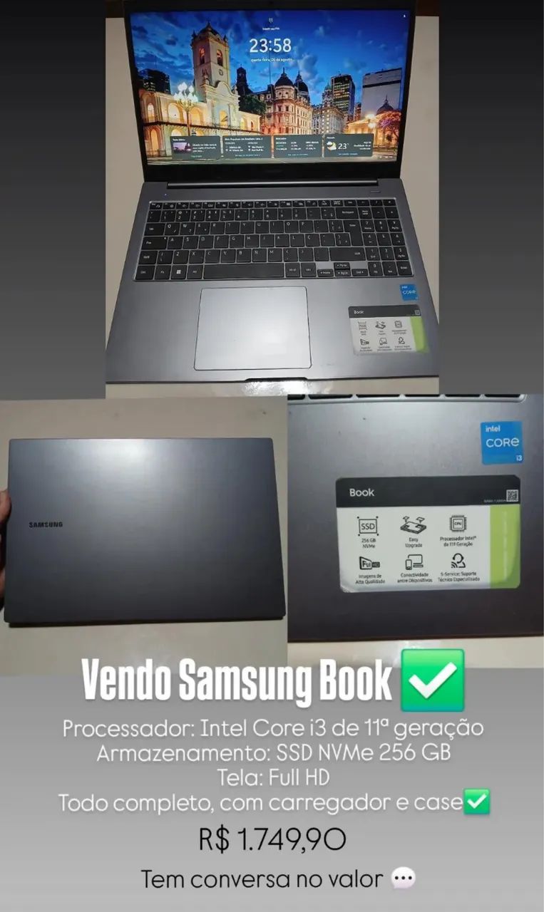 Samsung book - Vende-se notebook. - Foto 3