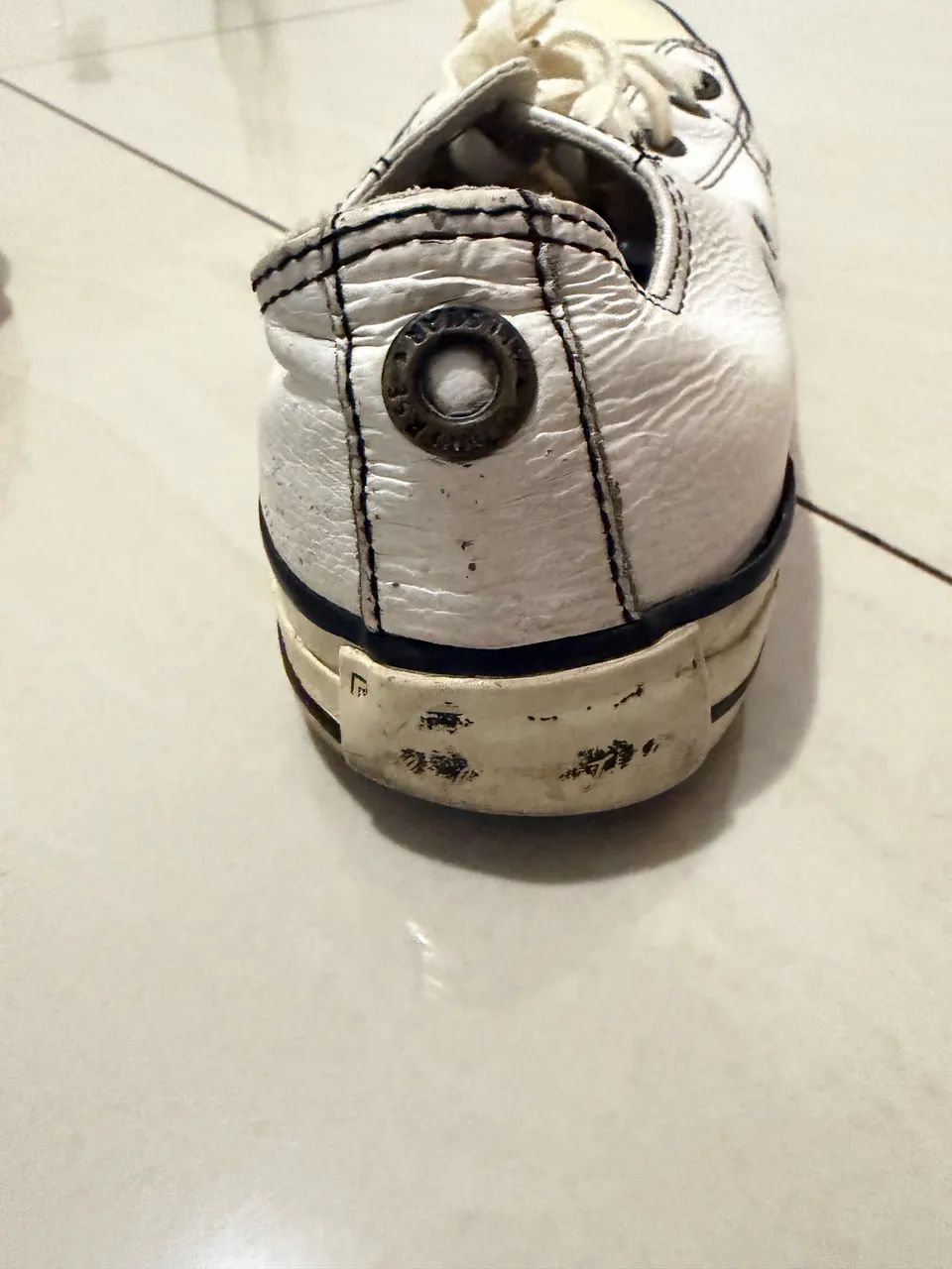 All star couro branco - Foto 5