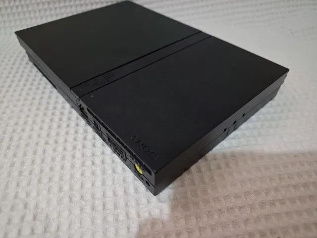 PLAYSTATION 2 SLIM PRETO SCPH 75001 23 MATRIX ORIGINAL LEITOR OK - Foto 5