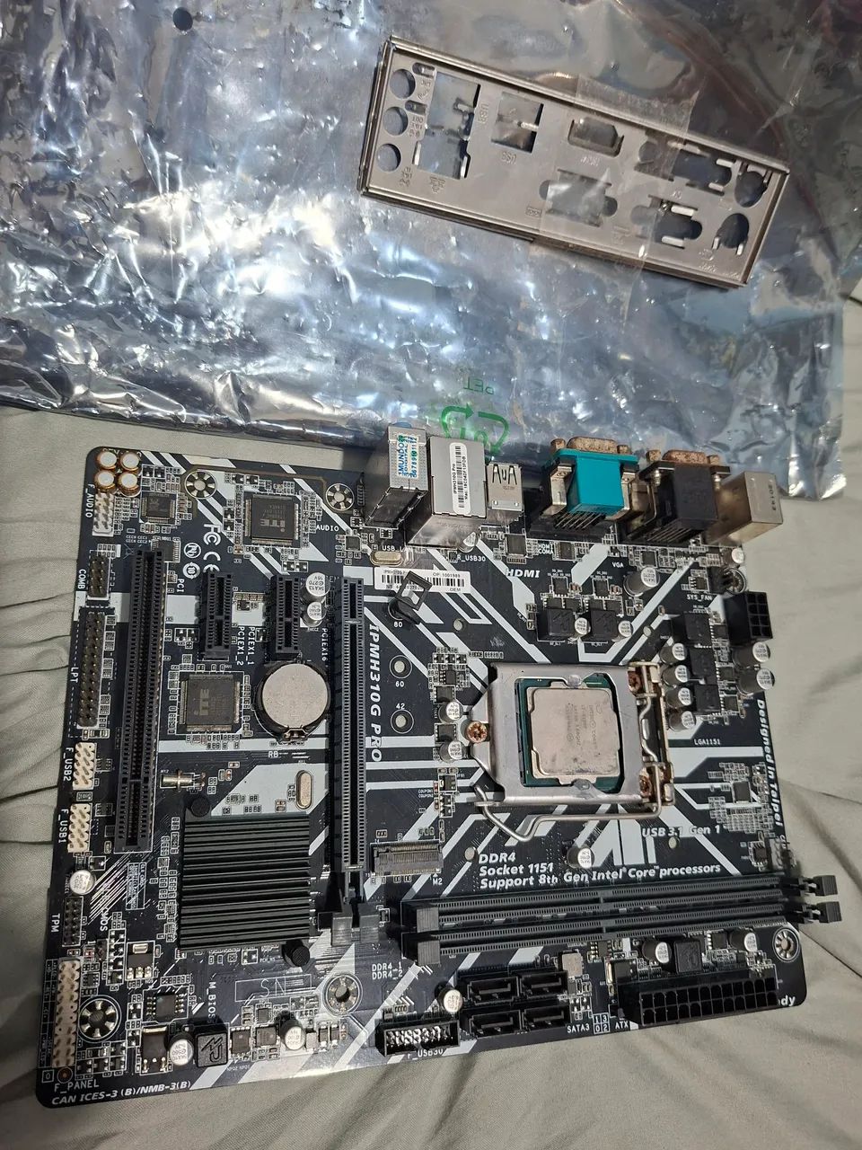 Placa mãe H310 + I3 9100F