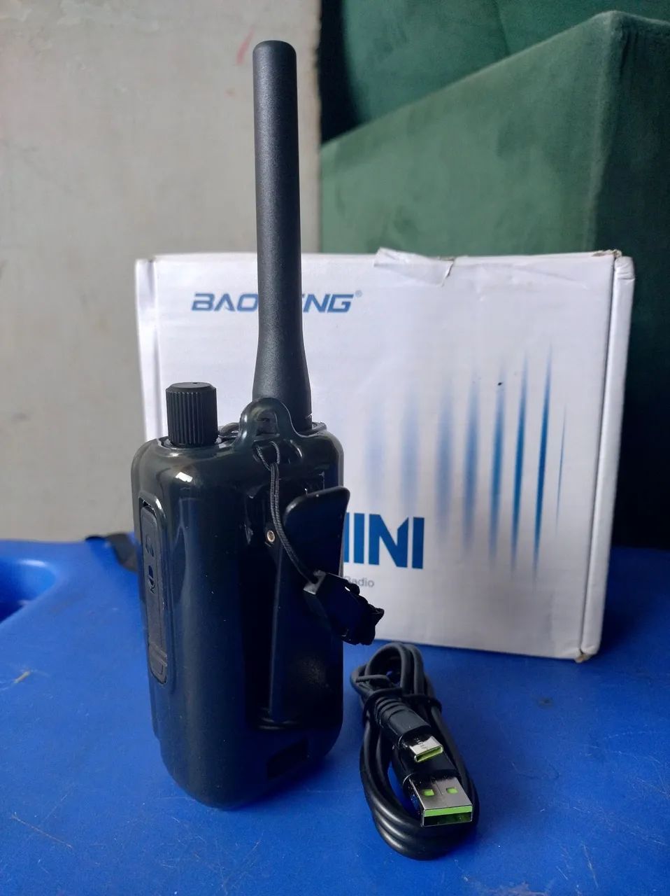 1 Unidade de HT walkie Talkie UV 5R Mini - Foto 5