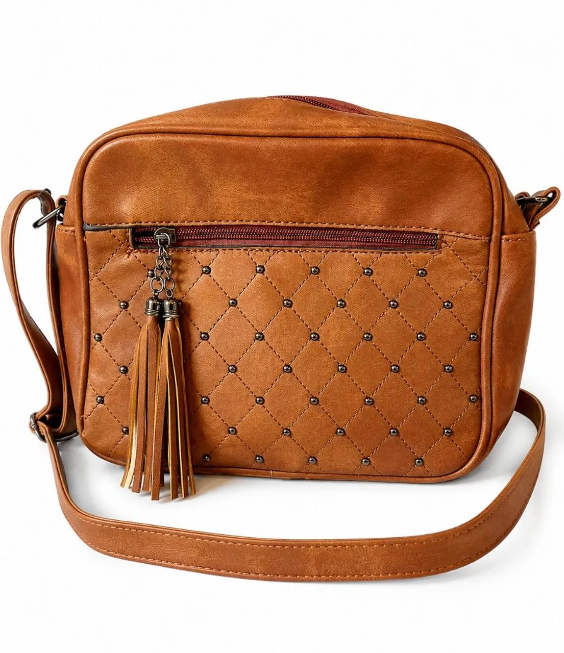 Bolsa em couro marrom 