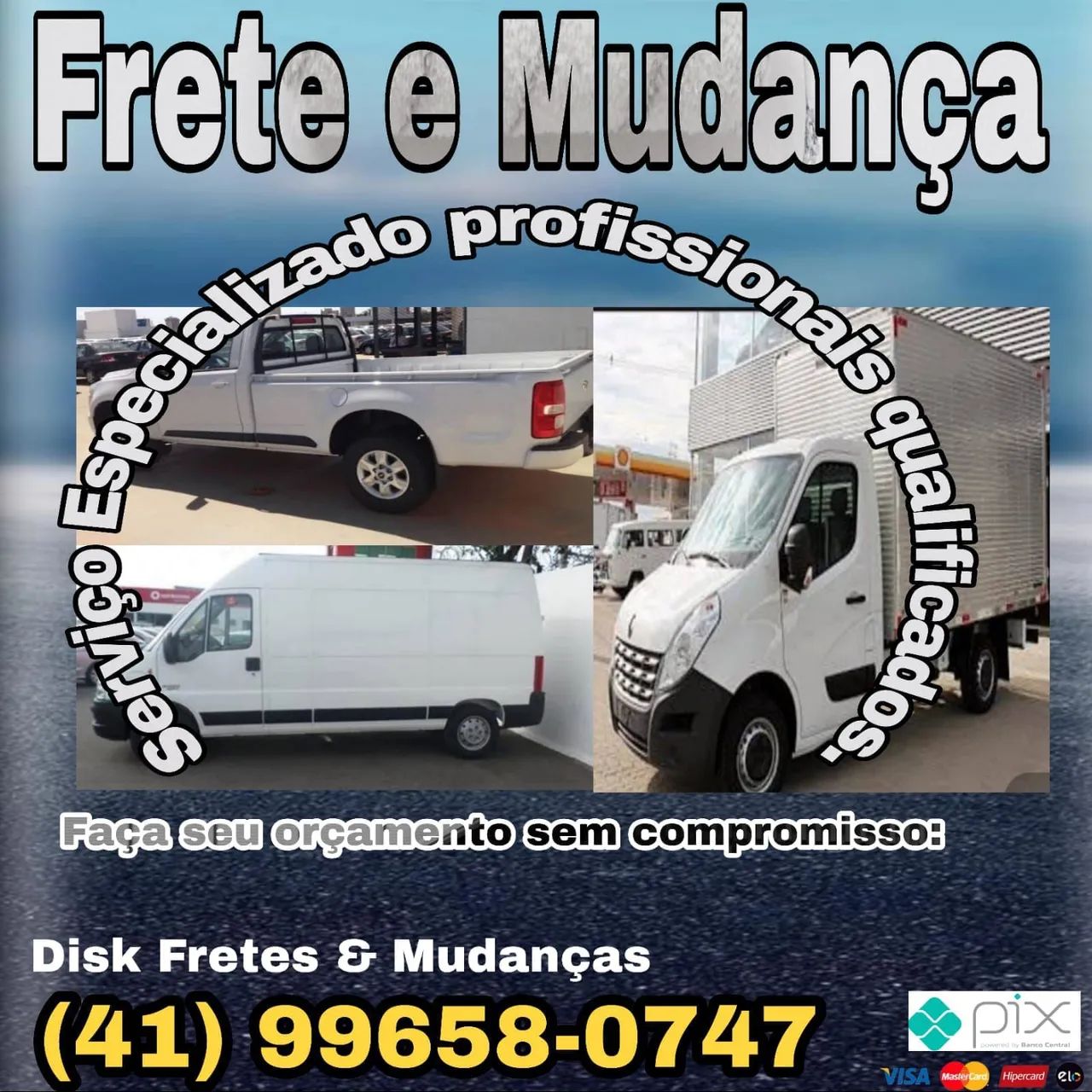 Frete Fretes Centro Agua Verde Novo Mundo Bigorrilho Merces Portão Hauer Uberaba Cic Batel - Foto 2