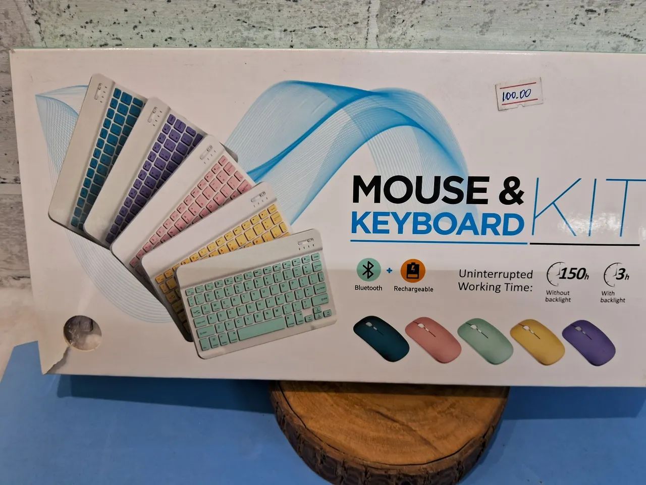 Kit Teclado e Mouse sem Fio várias cores - Foto 2