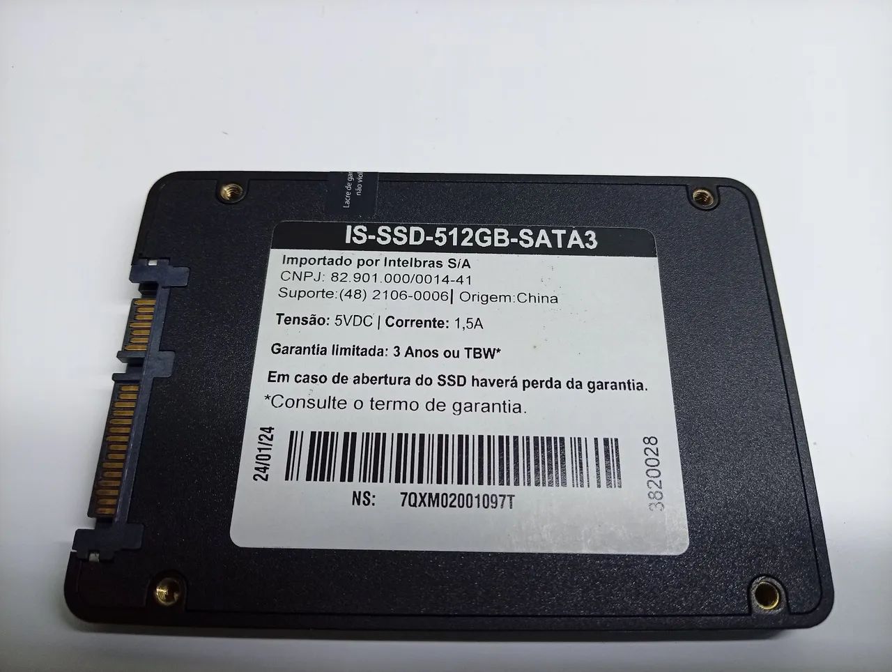 Ssd sata 512 gb perfeito estado Intelbras com windows 10  - Foto 2