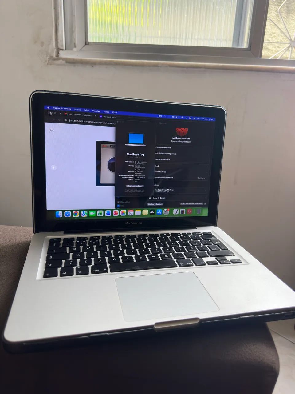 MacBook PRO 2011 - i5, 16gb RAM, SSD de 500gb.
