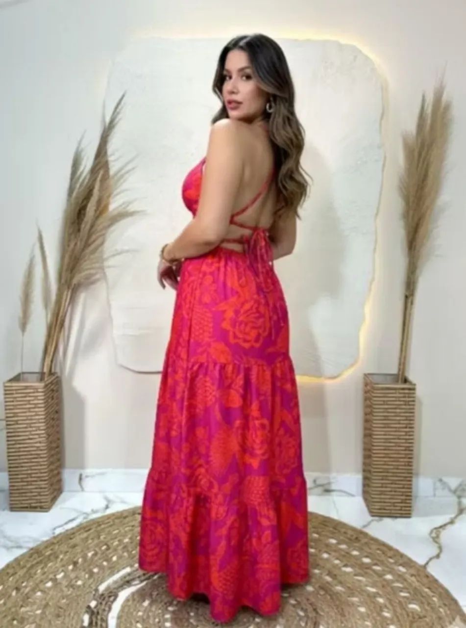 Vestido longo pink - Foto 2