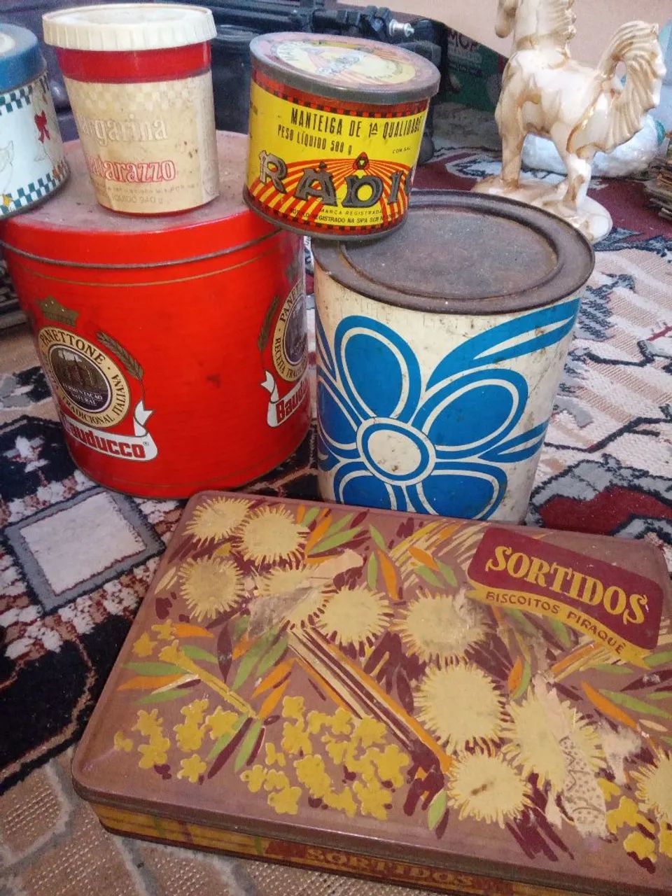 Lote de latas antiga  - Foto 2