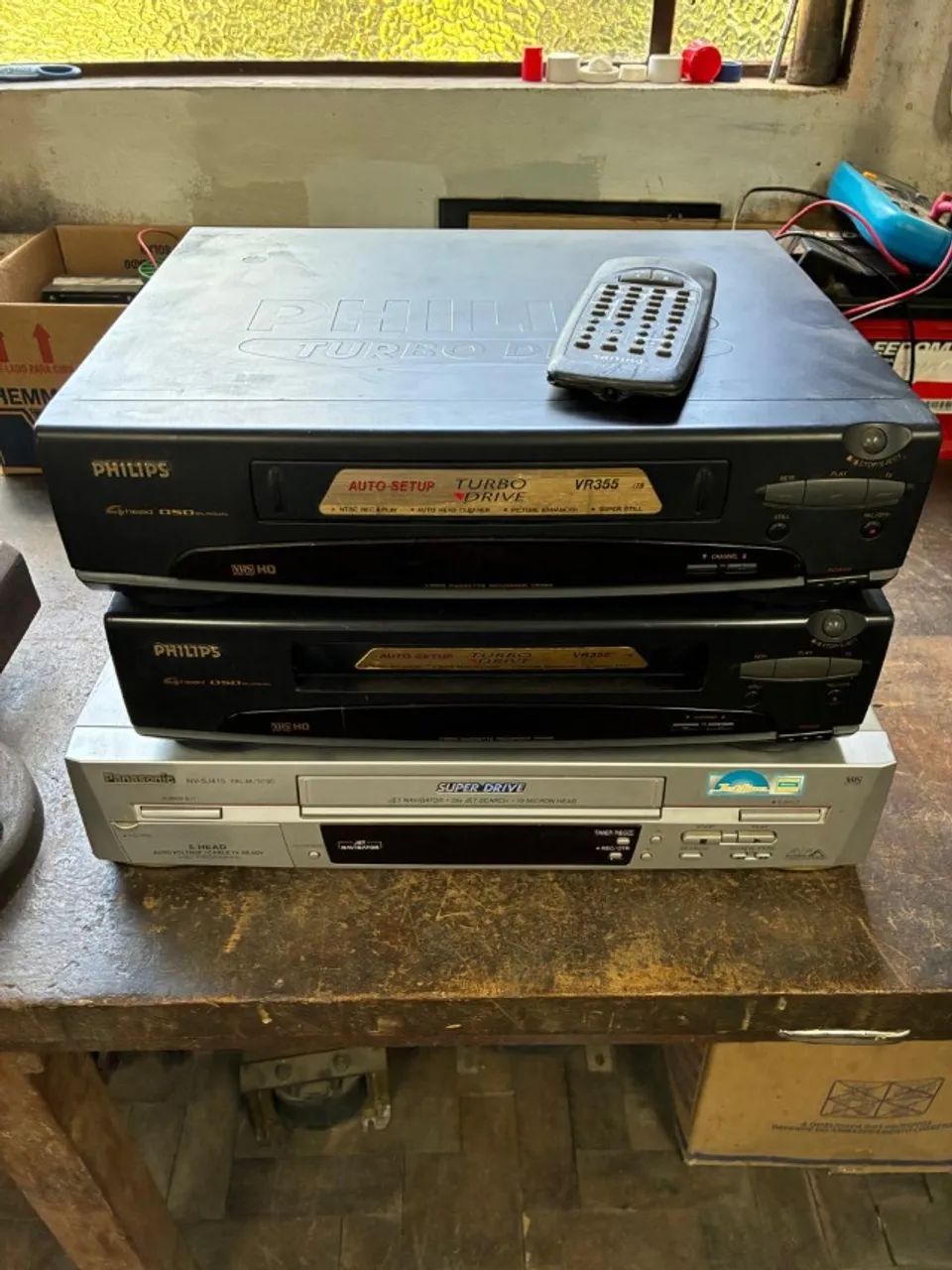 Video Cassete Philips e Panasonic (Lote)- Leia o anúncio completo