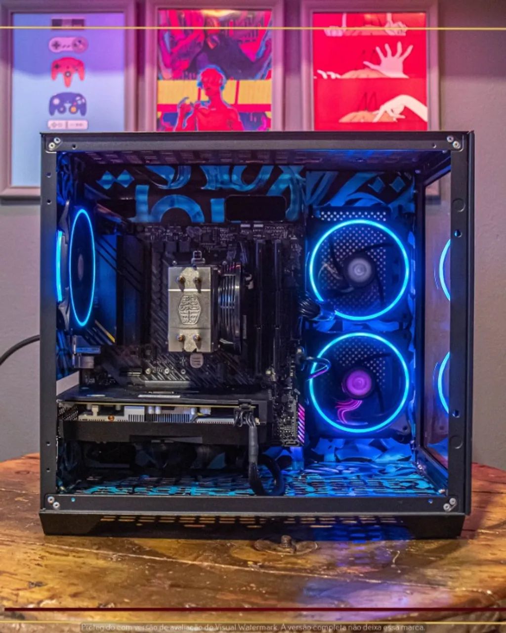 Setup Ryzen 5 2600X, 16gb, 512gb SSD, RX 6600 8gb, Fonte Corsair 650W, Gab. DT3 - Foto 4