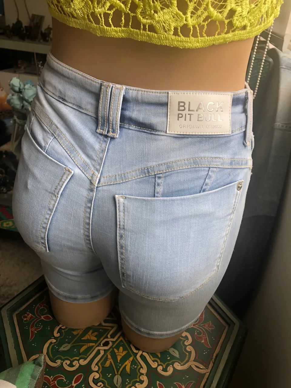 Shorts Jeans 36 Marca Pit Bull Original  - Foto 3