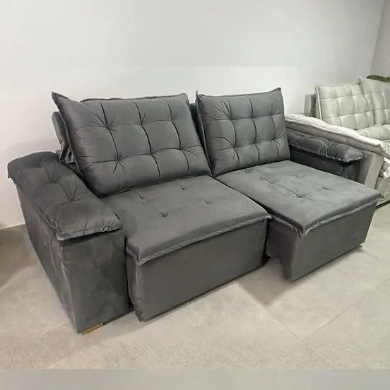 Sofá 315 Retrátil e Reclinável  2,20m - Entrega Grátis Fortaleza - Foto 5