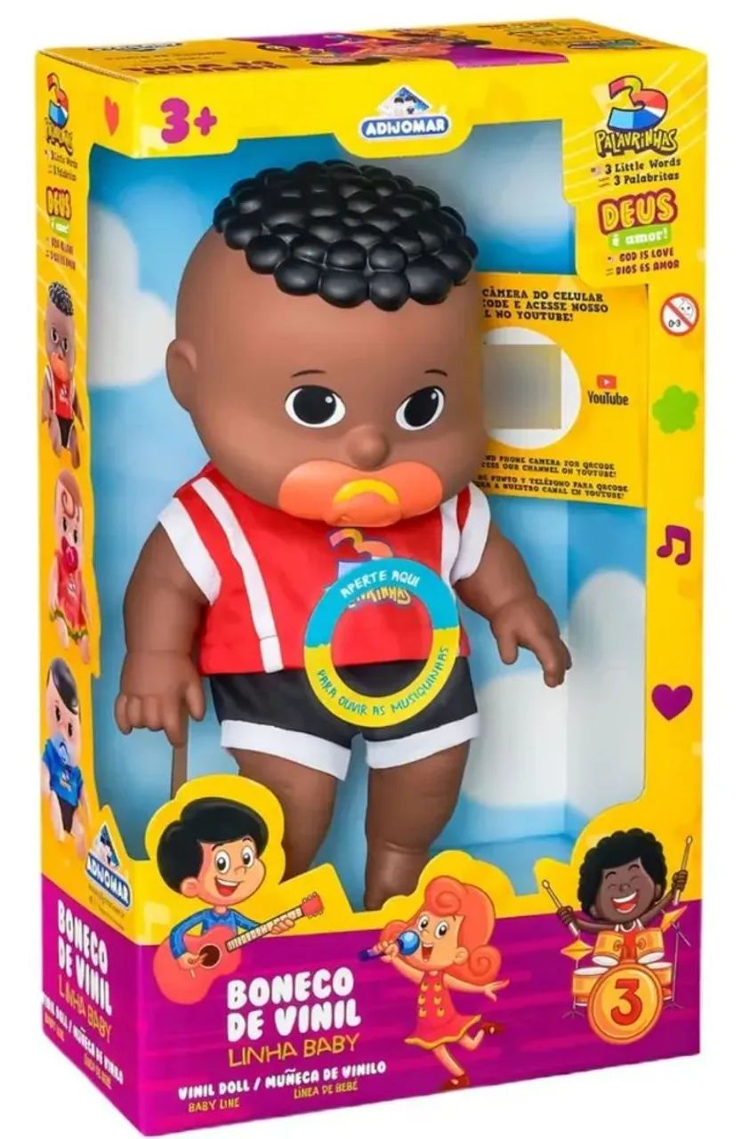 BONECO 3 PALAVRINHAS MUSICAL - Foto 2
