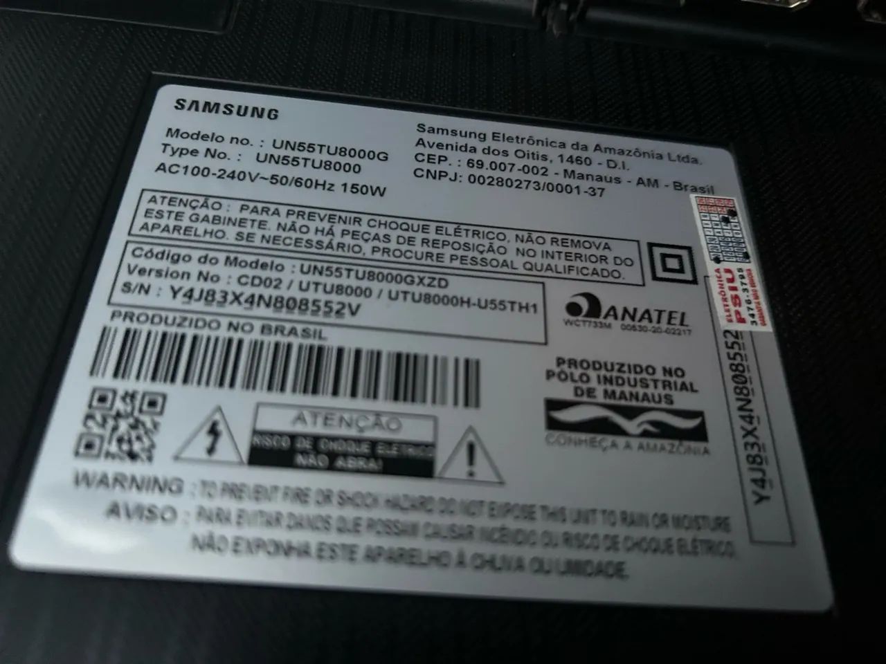 TV Samsung 55? UN55TU8000 - Foto 2