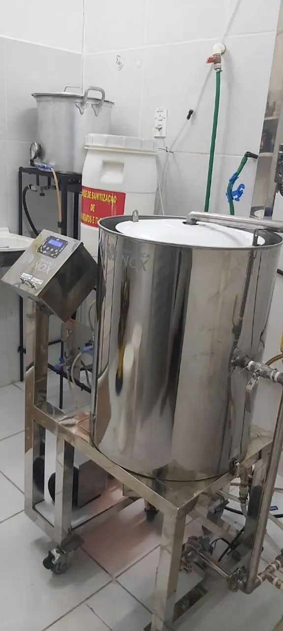 Cozinha Cervejeira 100L Inox Automatizada (Duplo Aquecimento Gás/Elétrico) + Periféricos - Foto 6