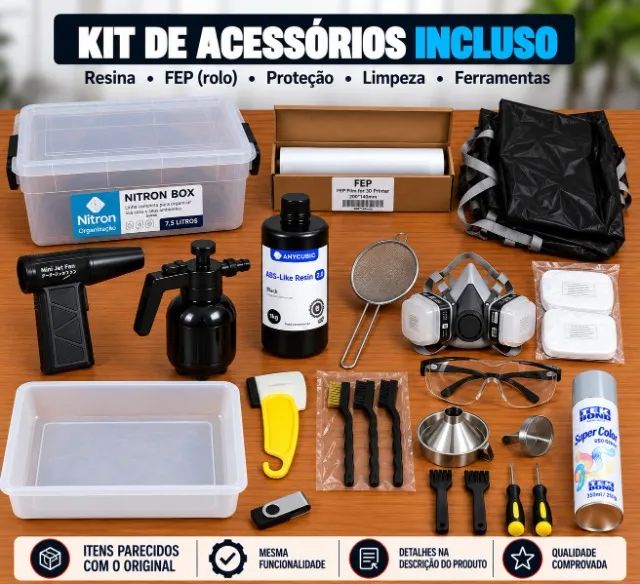 Impressora 3D Elegoo Saturn S 4K + Kit Completo + LCD 4K Extra - Foto 2