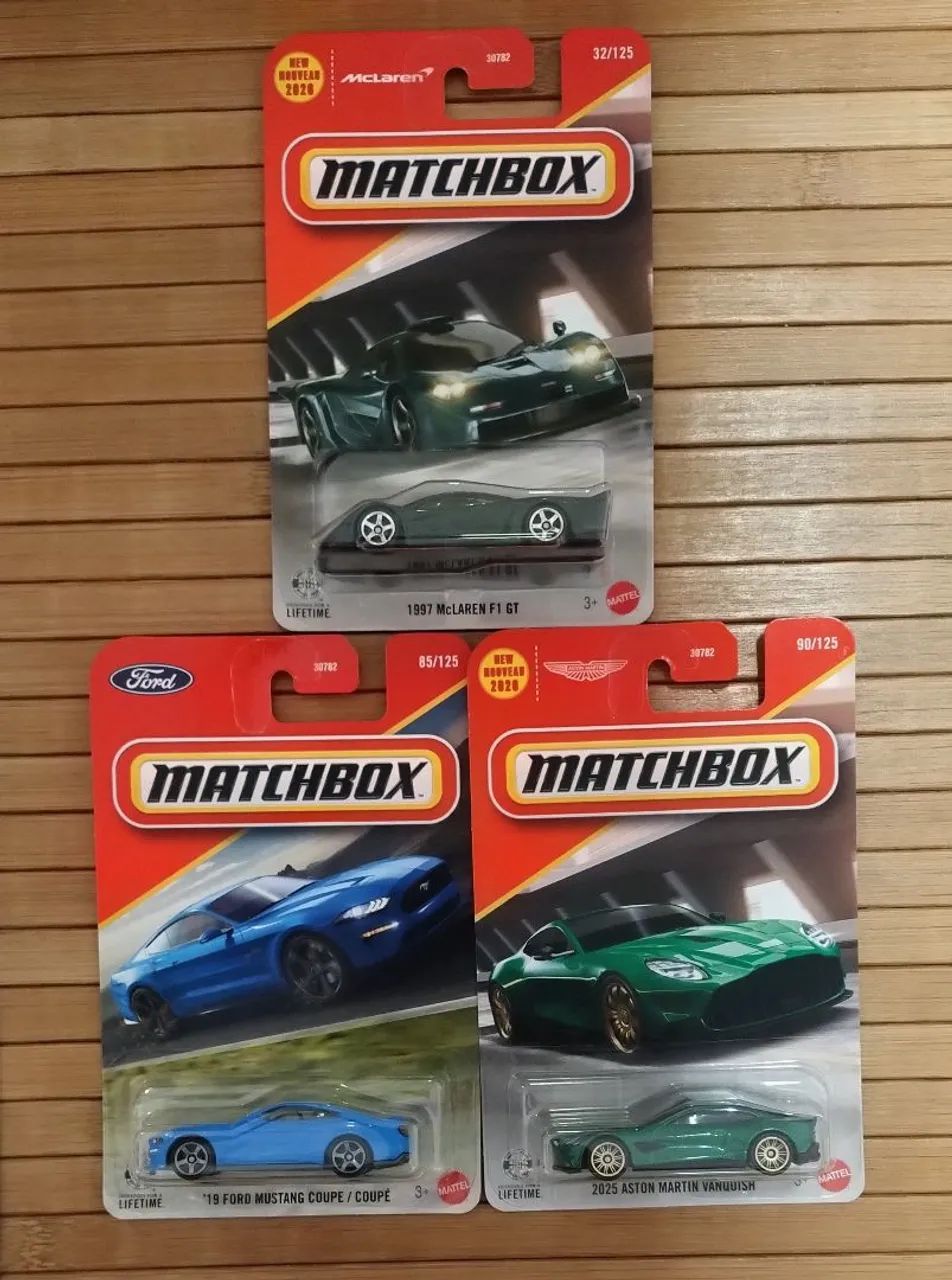 Miniaturas Matchbox - Set com 3 unidades 