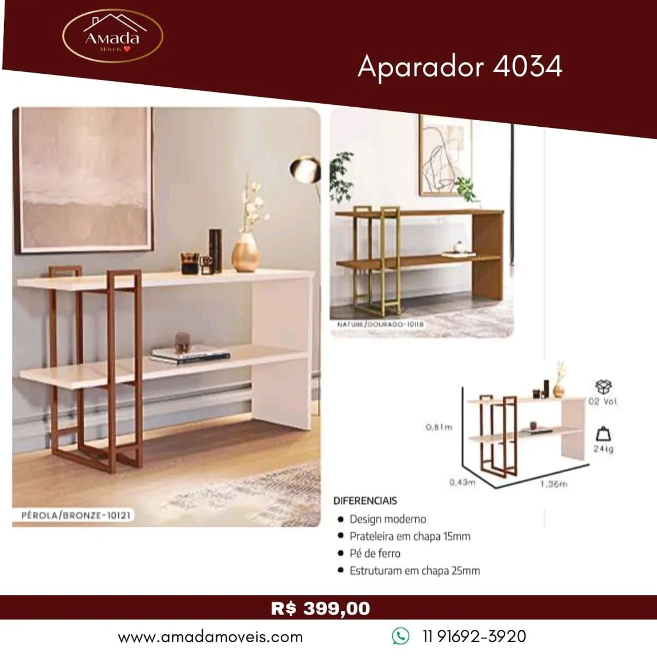 Aparador 4034 - à pronta entrega 