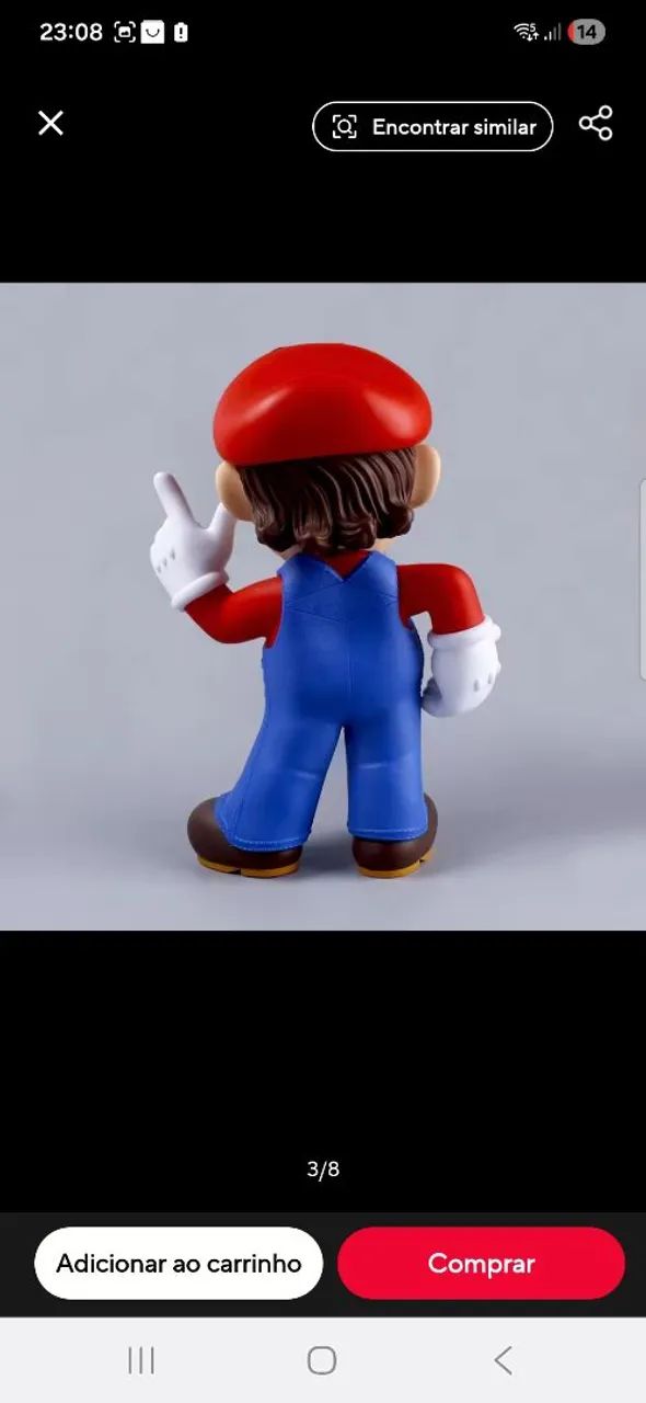 Boneco Super Mario 38Cm - Foto 5