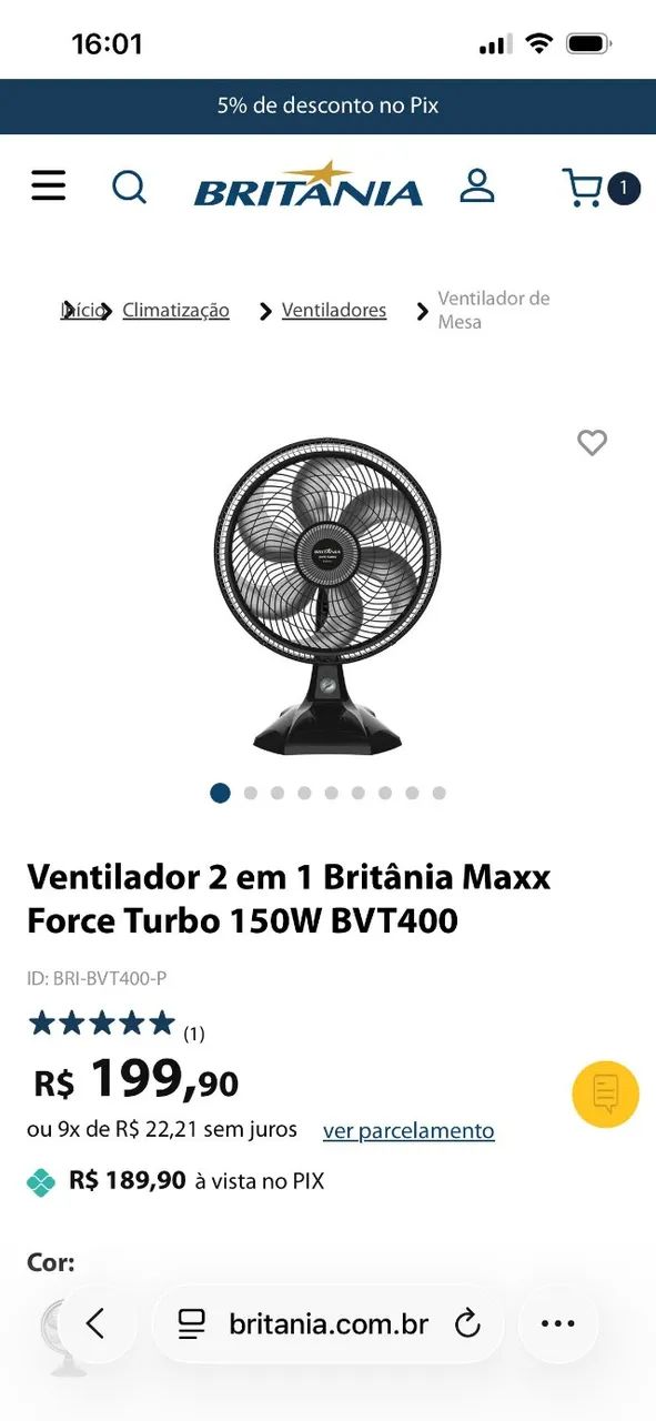 Ventilador Britânia  - Foto 2