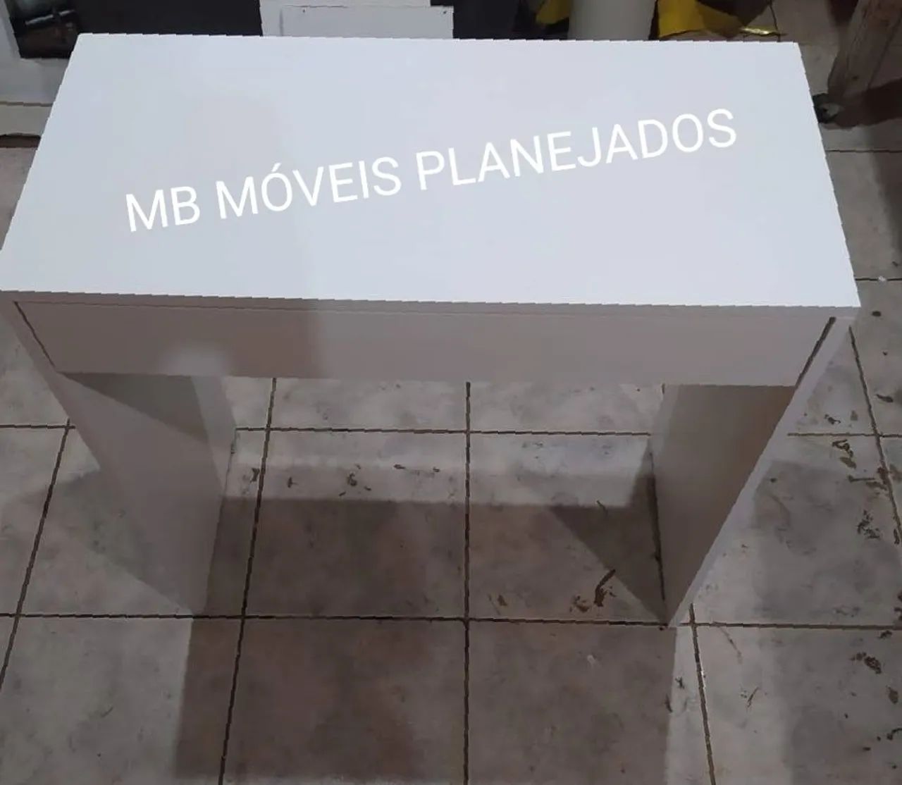 Penteadeira nova com divisórias 100% MDF branco 