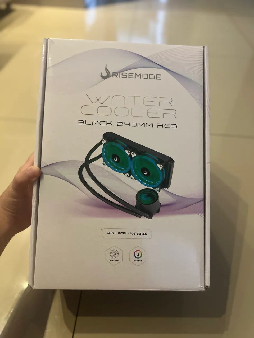 water cooler Rise Mode Black 240mm RGB