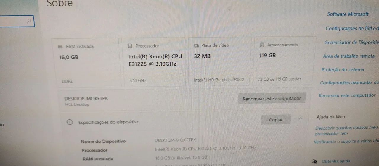 PC COMPLETO XEON COM 16GB RAM  - Foto 5