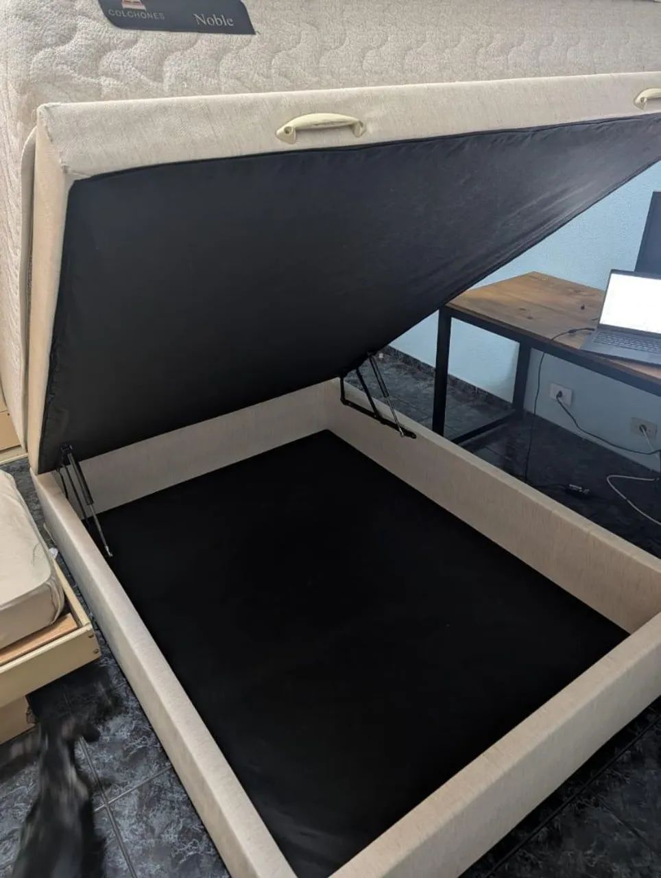 Cama Box Baú + Colchão, ótima qualidade  - Foto 2