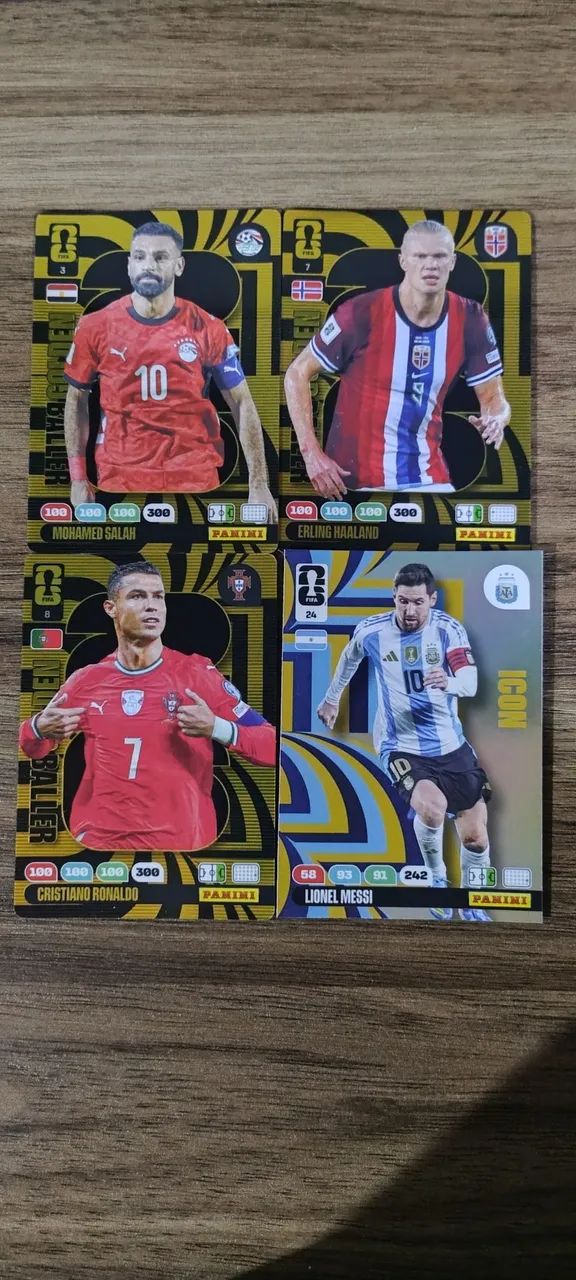 Cards dourados XL 2026 Panini 